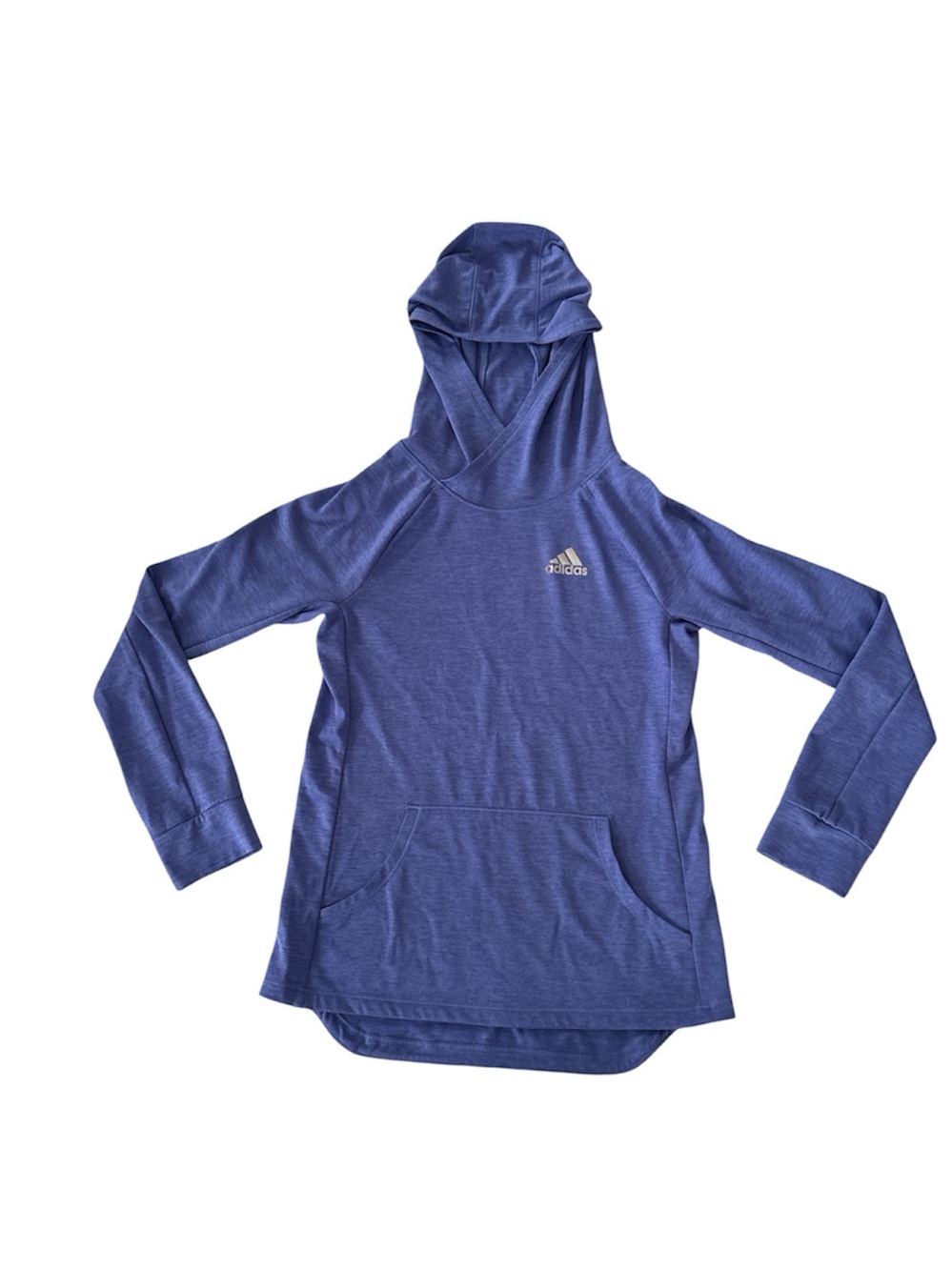adidas Girls' Blue Pullover Hoodie